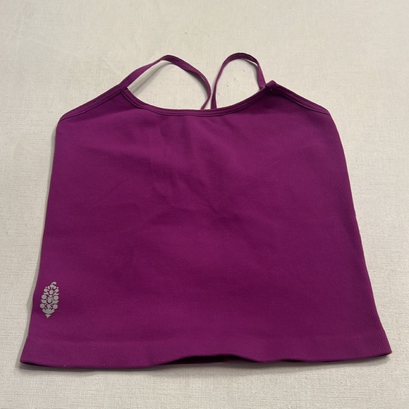 Free People Strappy Back Tighten Up Tank Purple - Picture 3 of 7